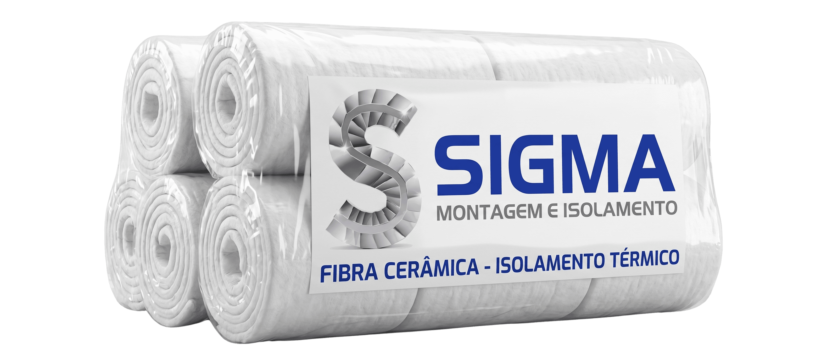 Rolos de manta de fibra cerâmica Sigma para isolamento térmico